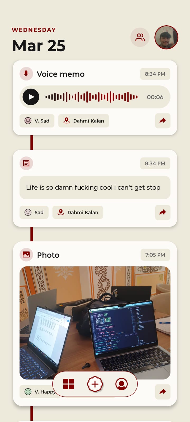 Fold app screen 3